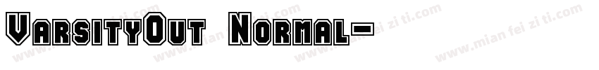 VarsityOut Normal字体转换